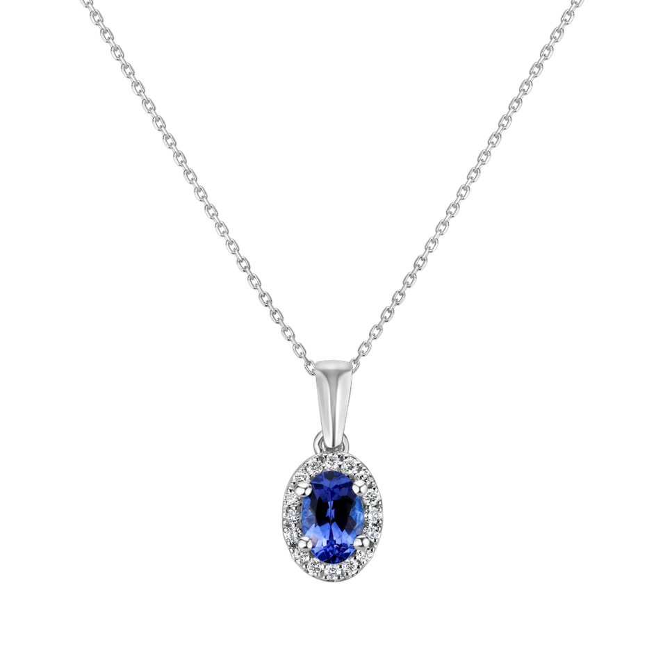 Diamond pendant with Tanzanite Royal Mystery