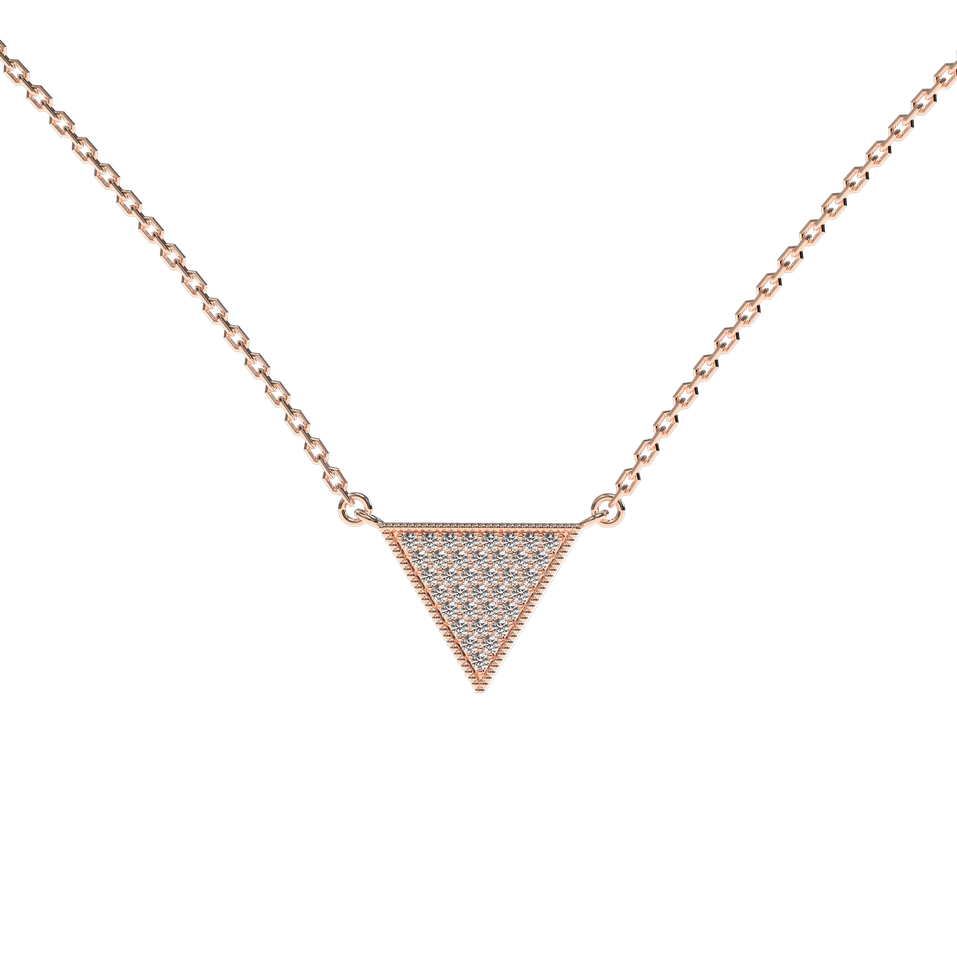 Diamond necklace Sparkling Triangle