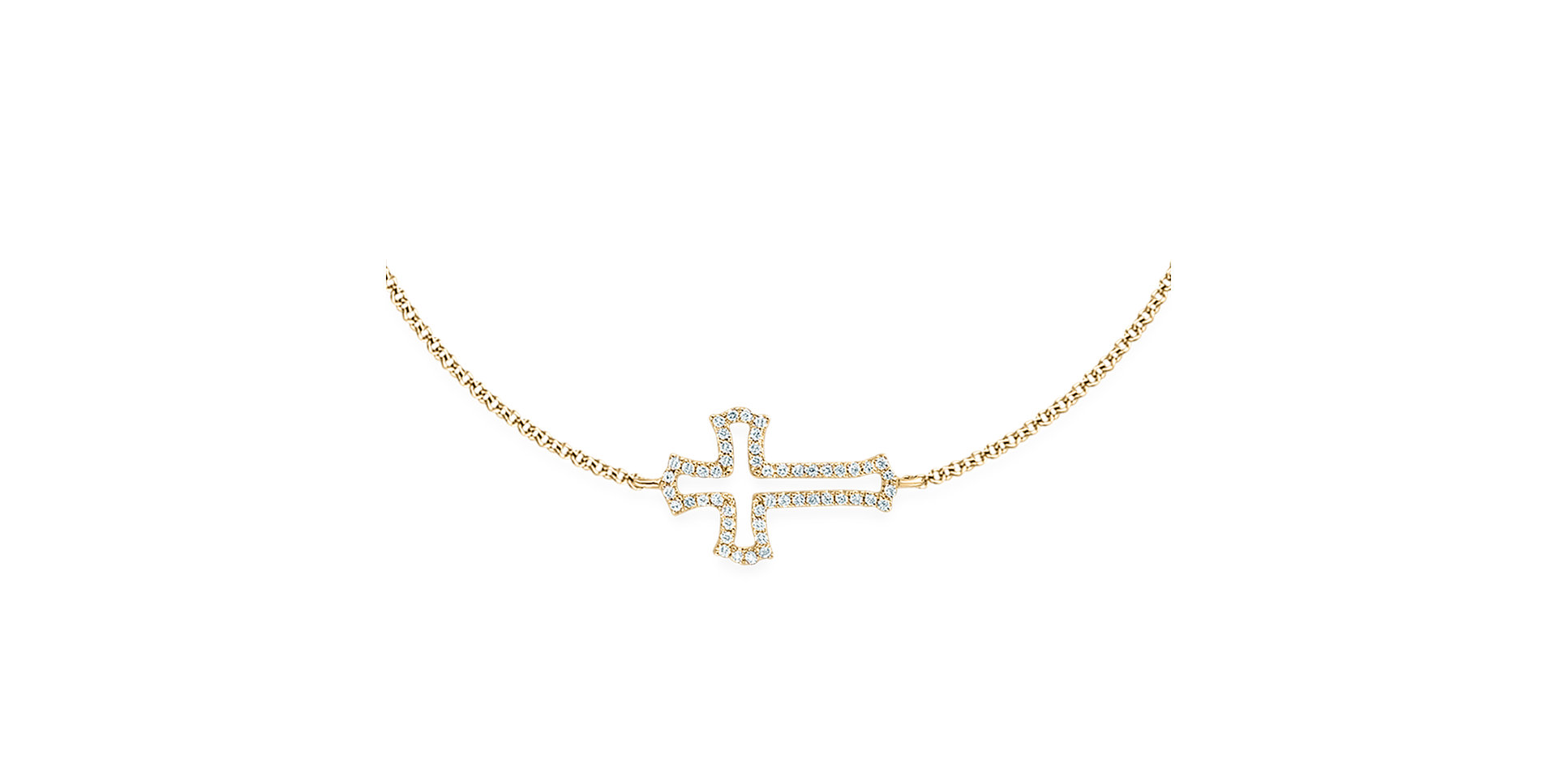Diamond bracelet Cross