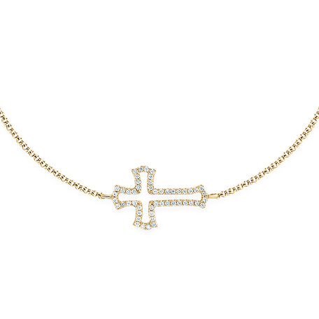 Diamond bracelet Cross