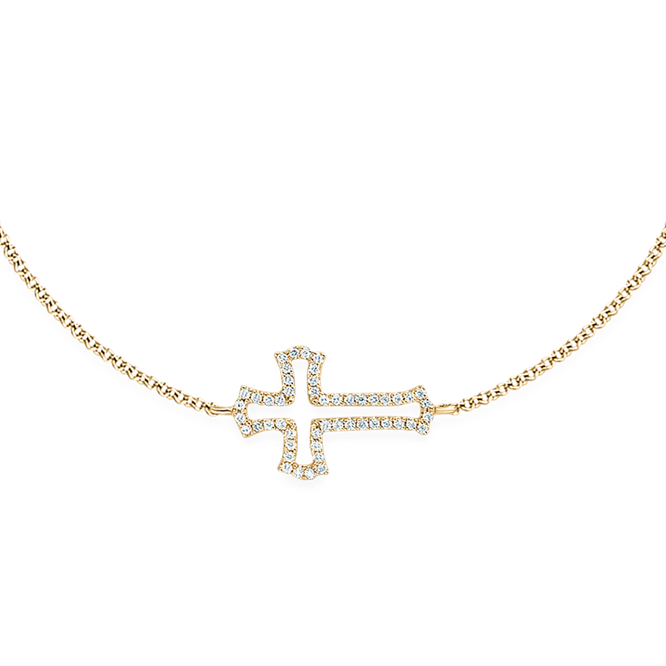 Diamond bracelet Cross