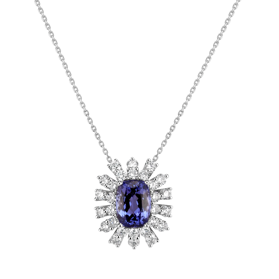 Diamond necklace with Tanzanite Seraph Glory