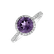Diamond rings with Amethyst Noble Lagoon2