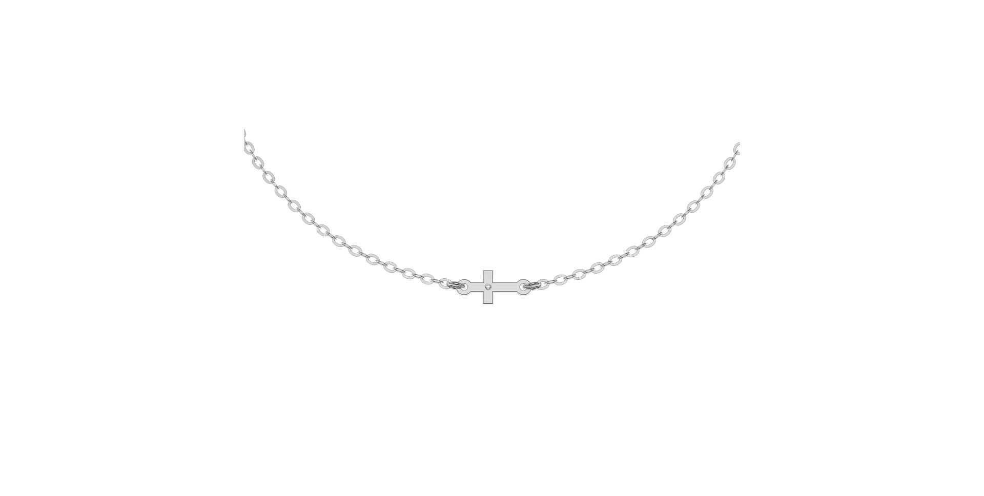 Diamond bracelet Tiny Cross