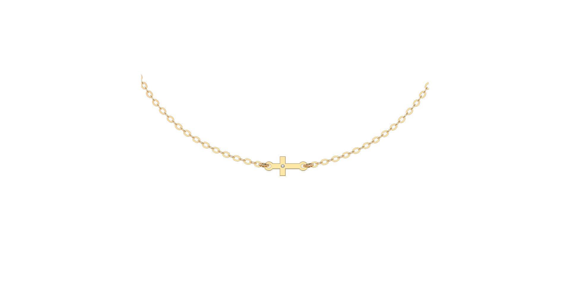 Diamond bracelet Tiny Cross
