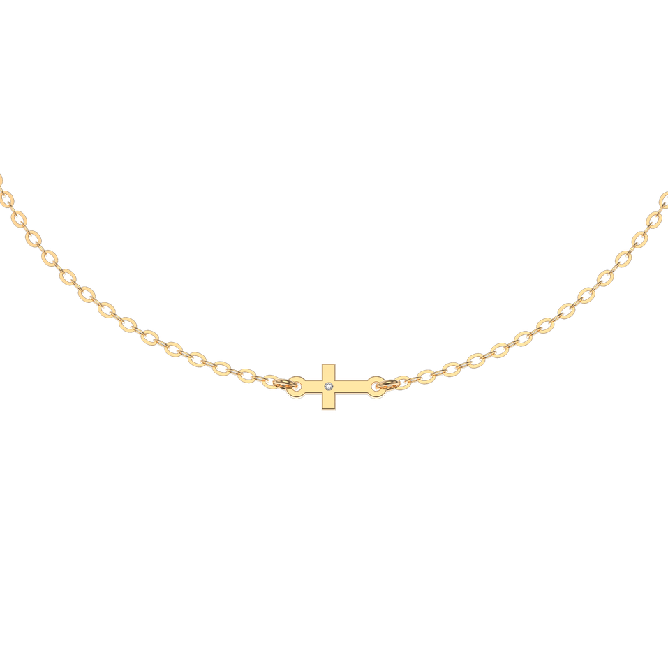 Diamond bracelet Tiny Cross