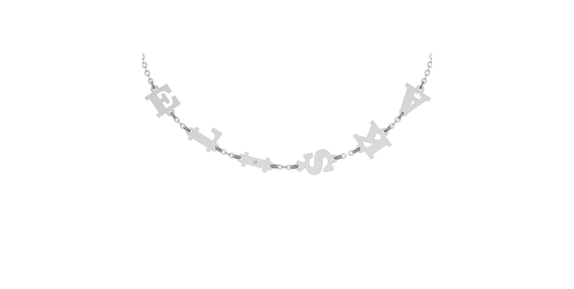 Diamond bracelet Big Letters