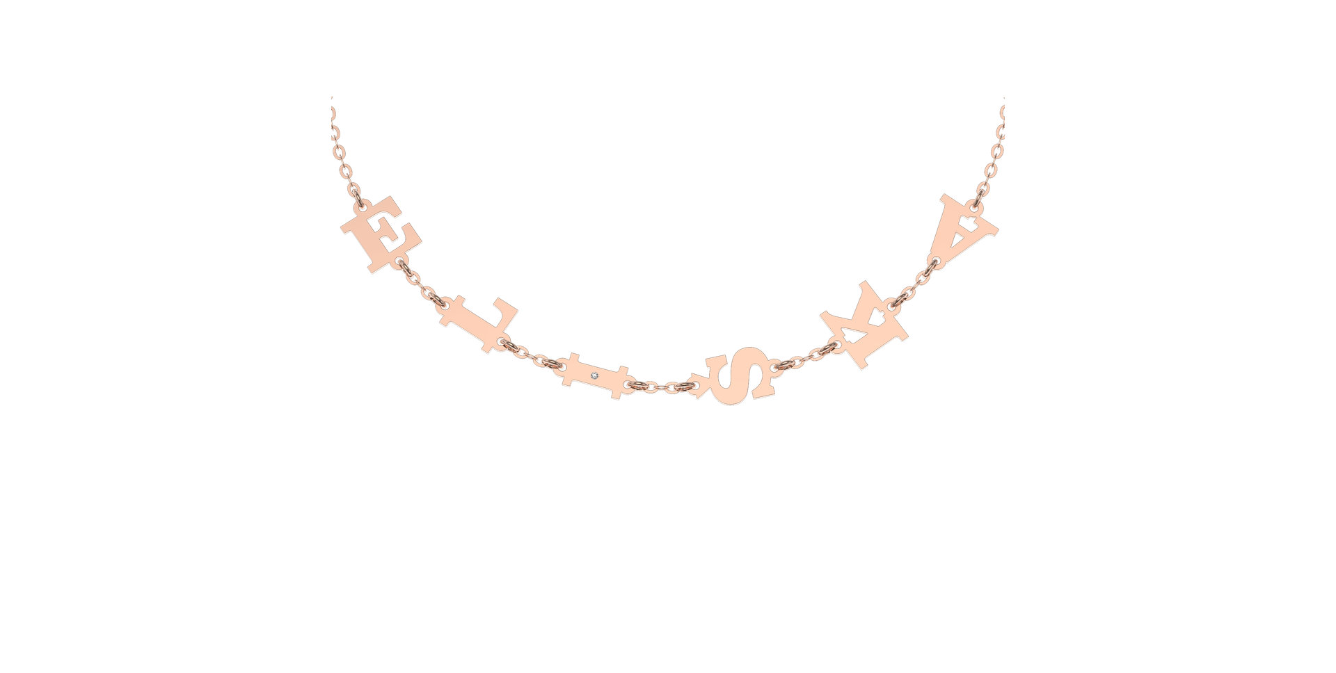 Diamond bracelet Big Letters