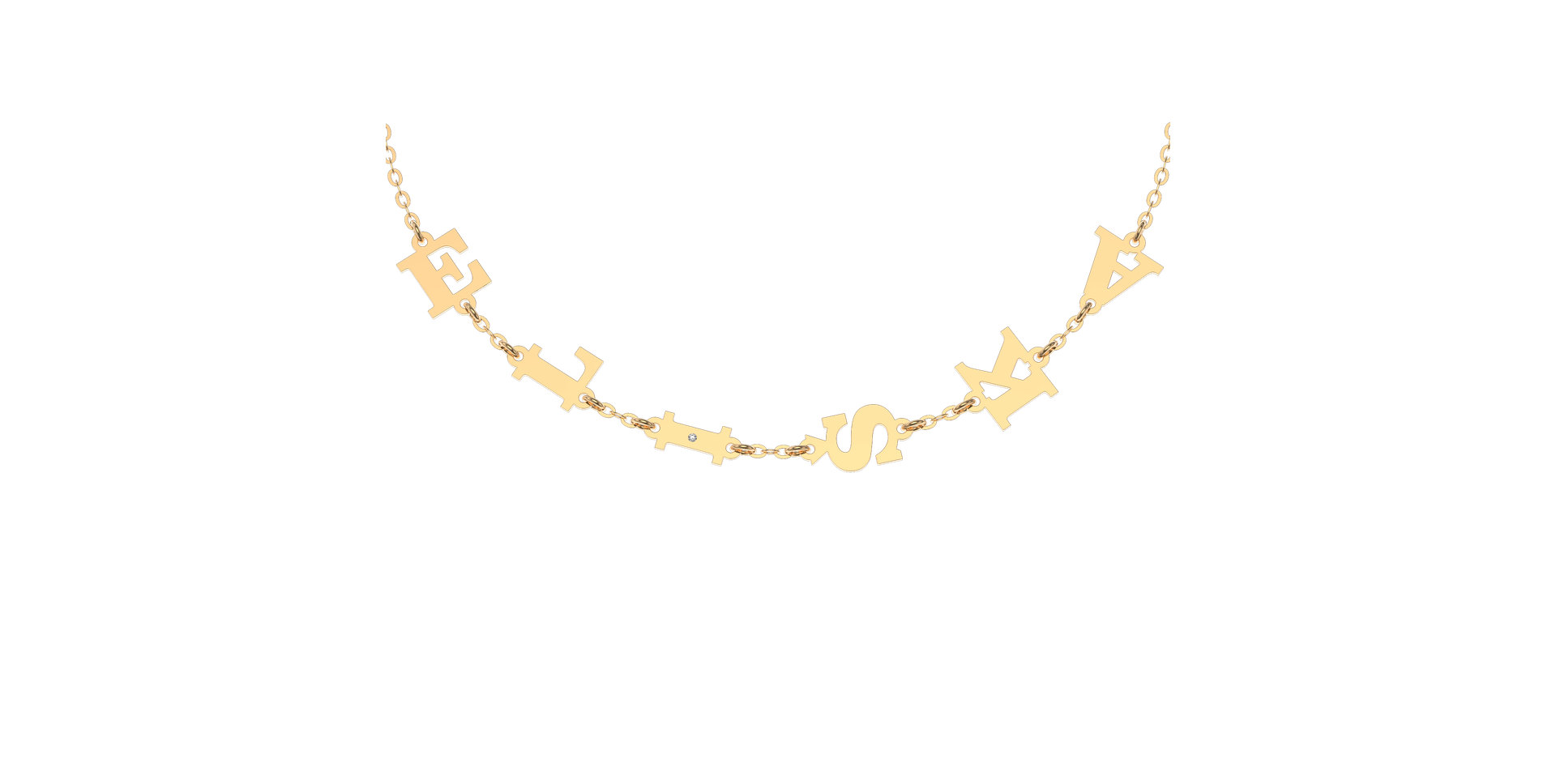 Diamond bracelet Big Letters