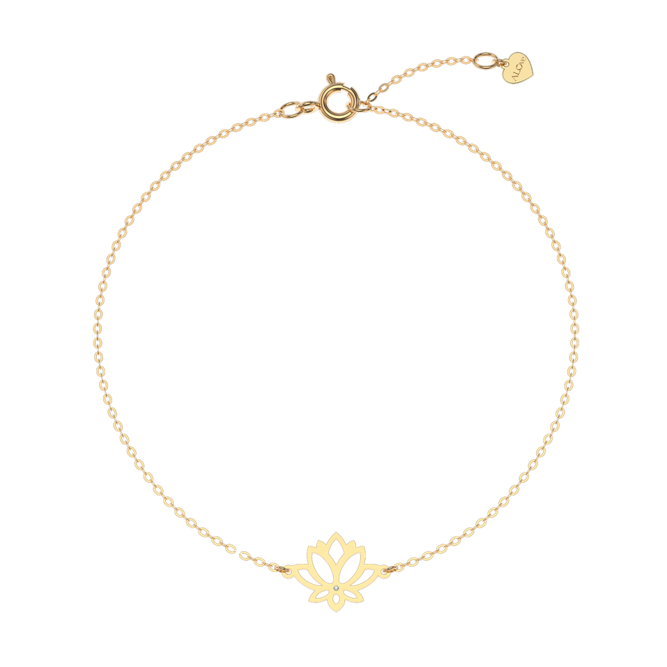 Diamond bracelet Lotus
