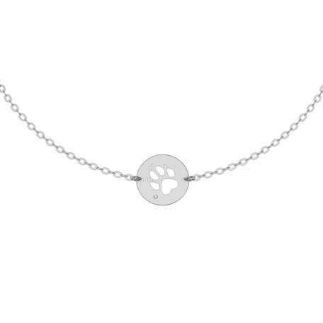 Diamond bracelet Dog Paw
