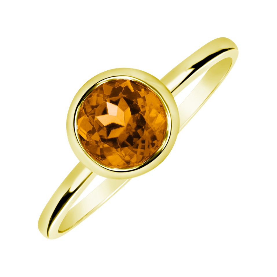 Ring with Citrine Madeira Bonbon