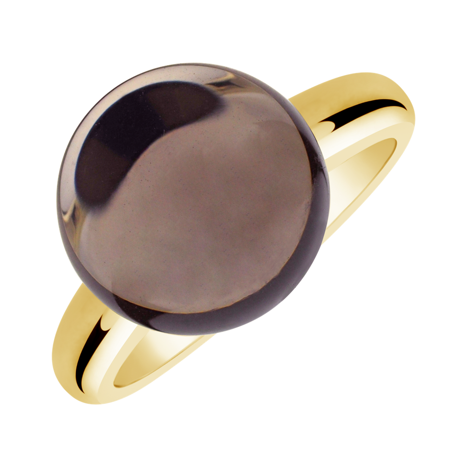 Ring with Smoky Quartz Bonbon