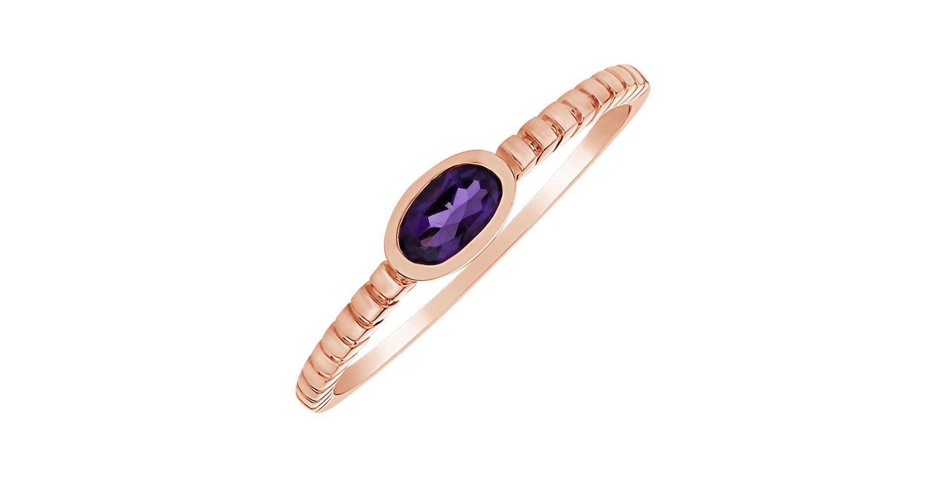 Ring with Amethyst African Bonbon