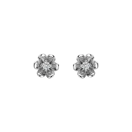 Diamond earrings Shiny Blossom