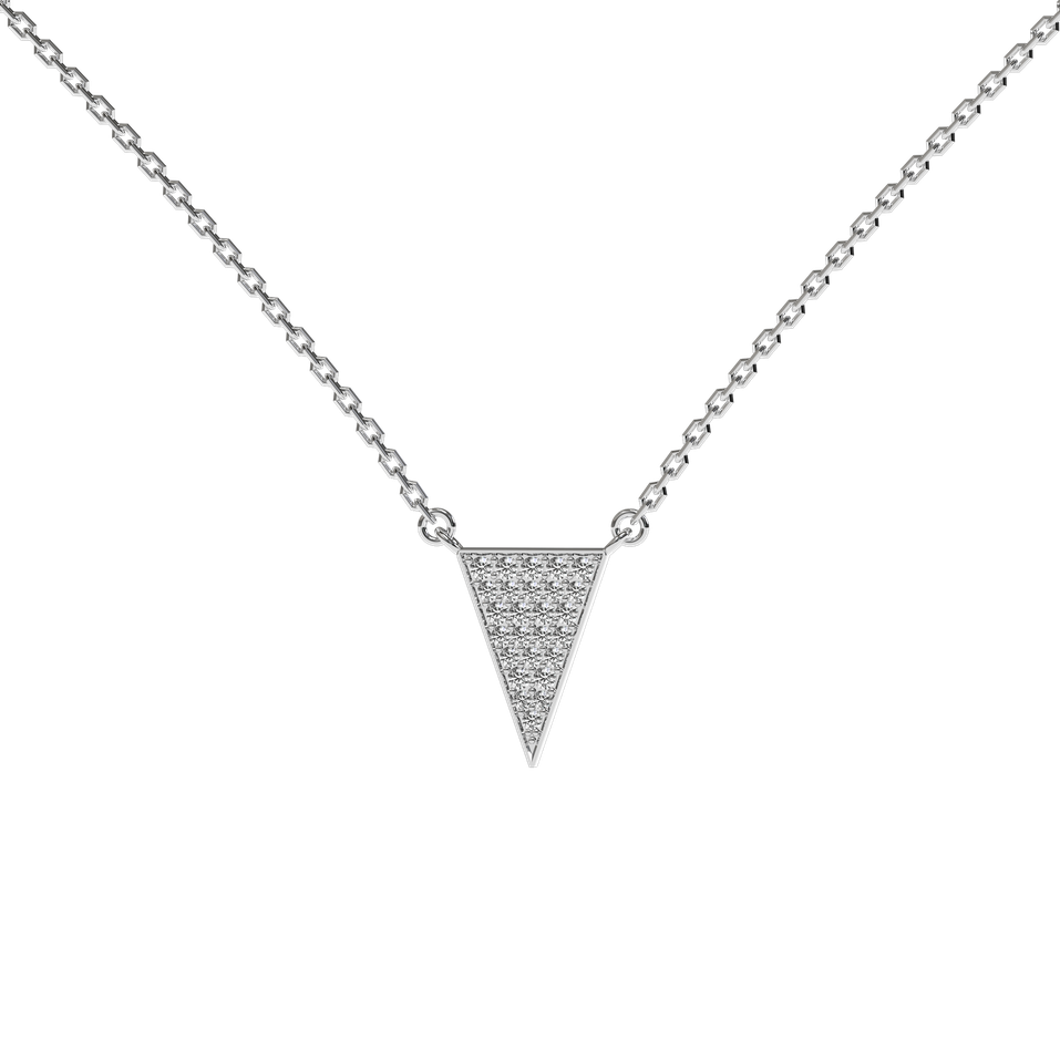 Diamond necklace Shiny Triangle