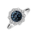 Diamond ring with Topaz Flower Joy2