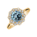 Diamond ring with Topaz Flower Joy2