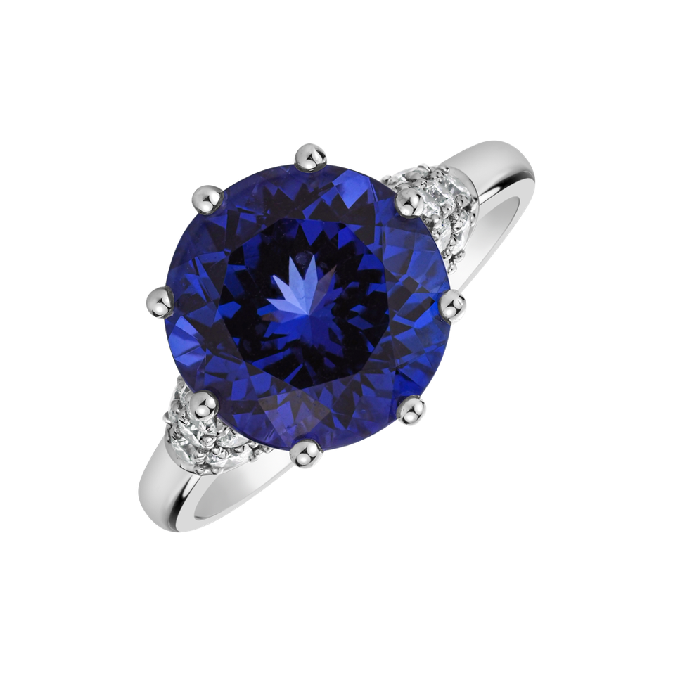 Diamond ring with Tanzanite Magic Gentility