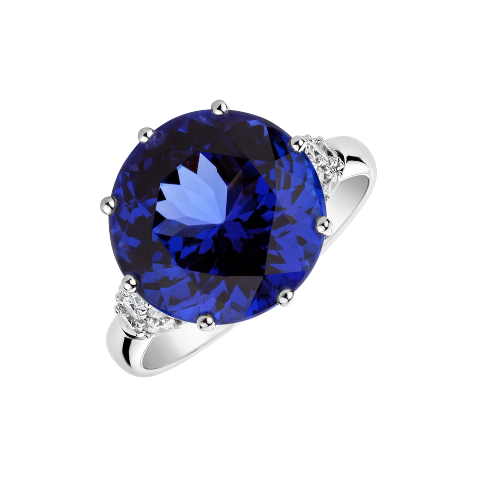 Diamond ring with Tanzanite Magic Gentility