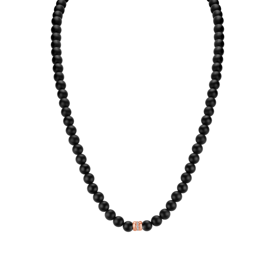 Diamond necklace with Agate Trinty