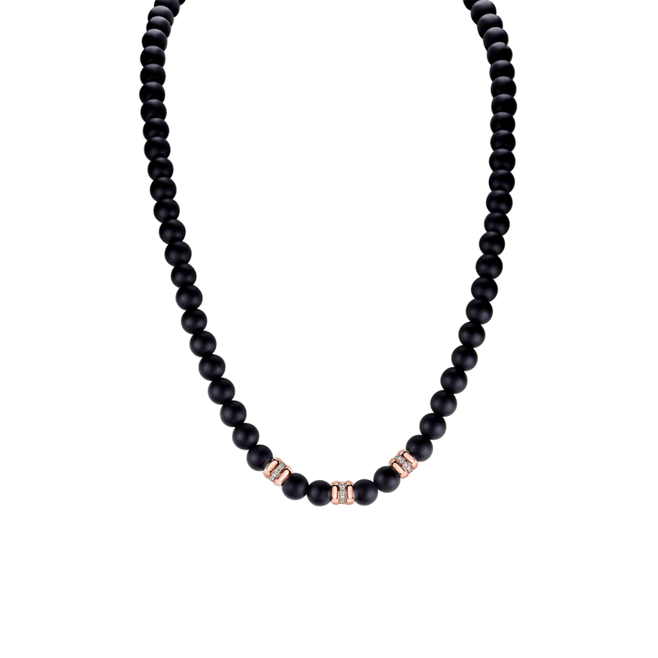 Diamond necklace with Agate Isolda