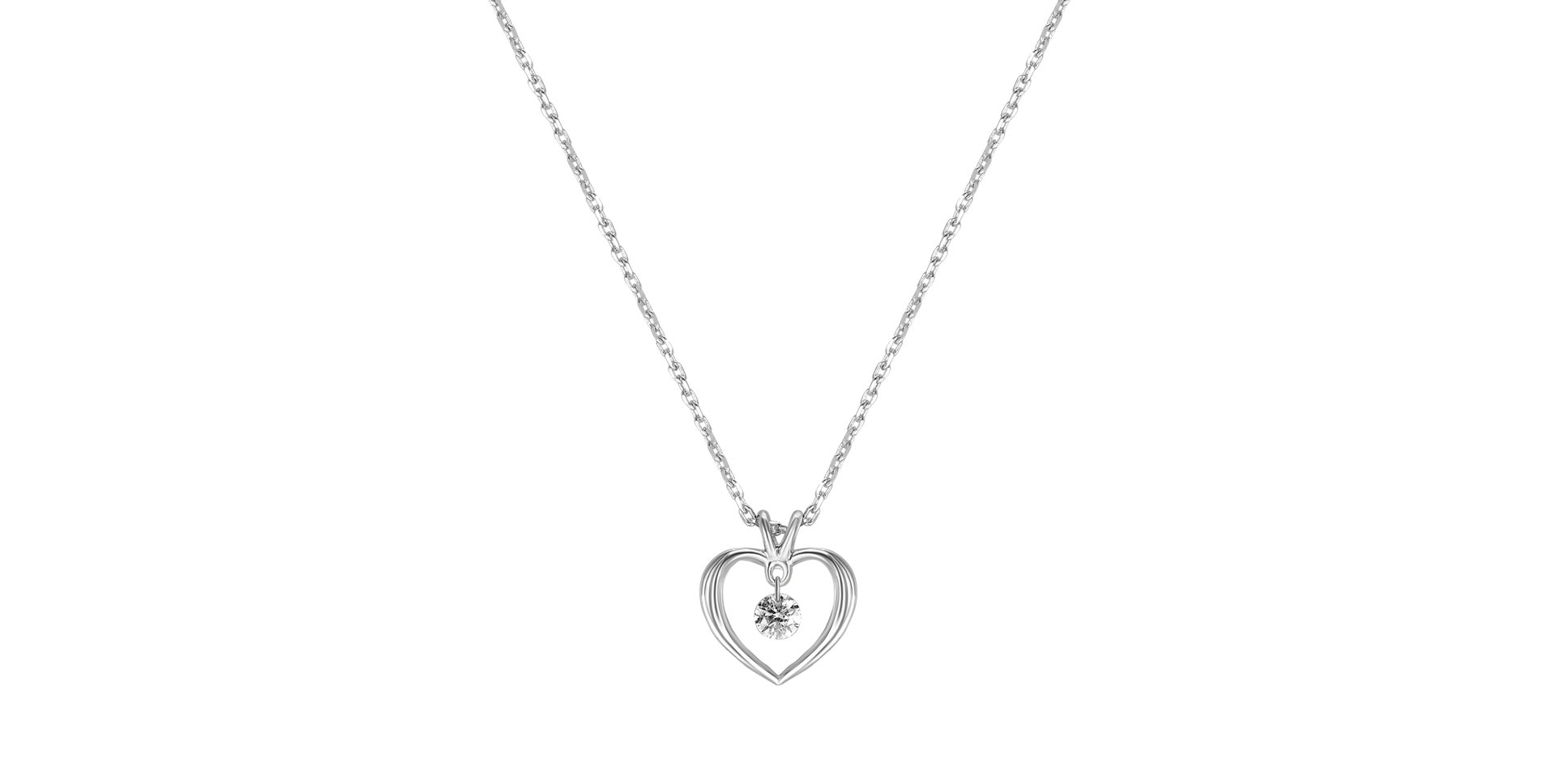 Diamond necklace Venus Heart