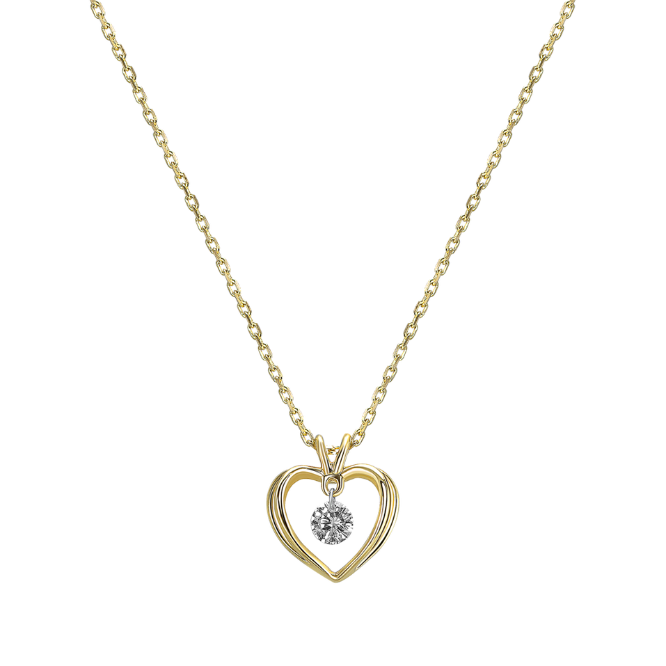Diamond necklace Venus Heart