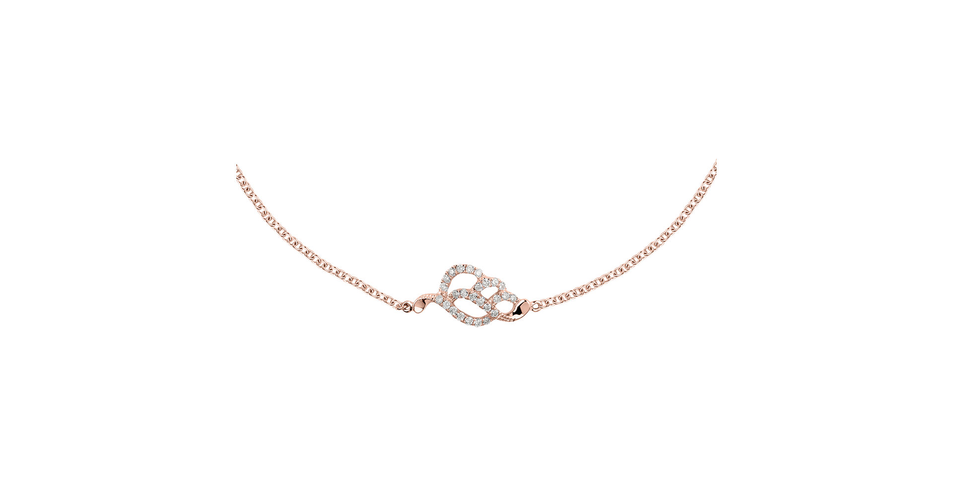 Diamond bracelet Sparkling Leaf