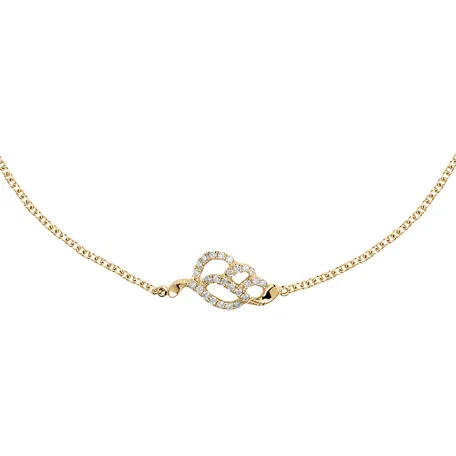 Diamond bracelet Sparkling Leaf