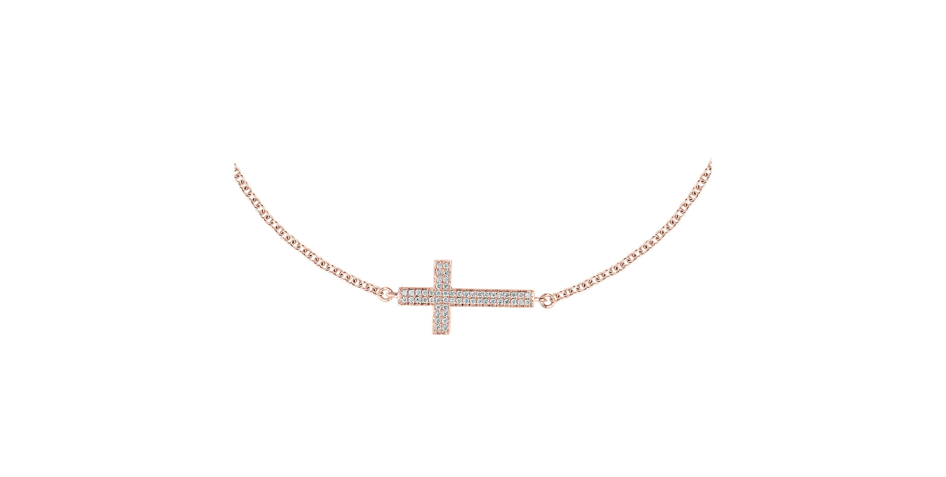 Diamond bracelet Cross
