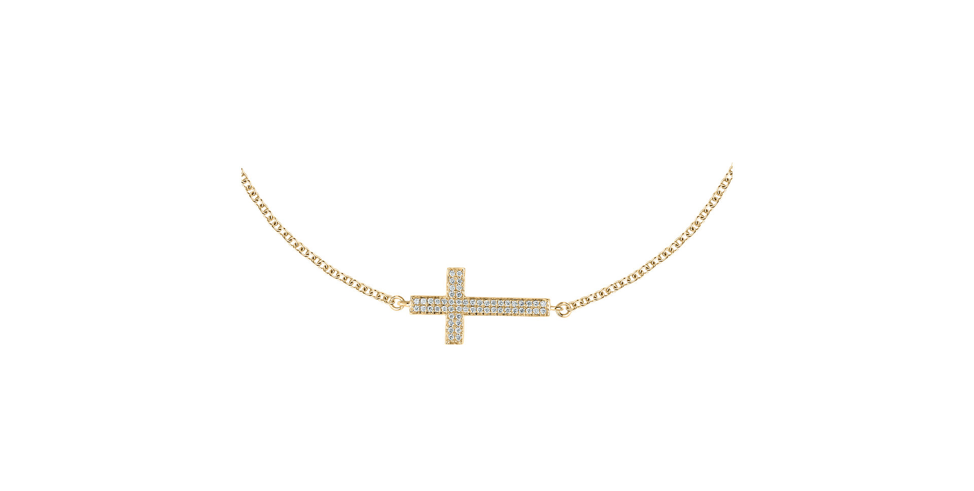 Diamond bracelet Cross