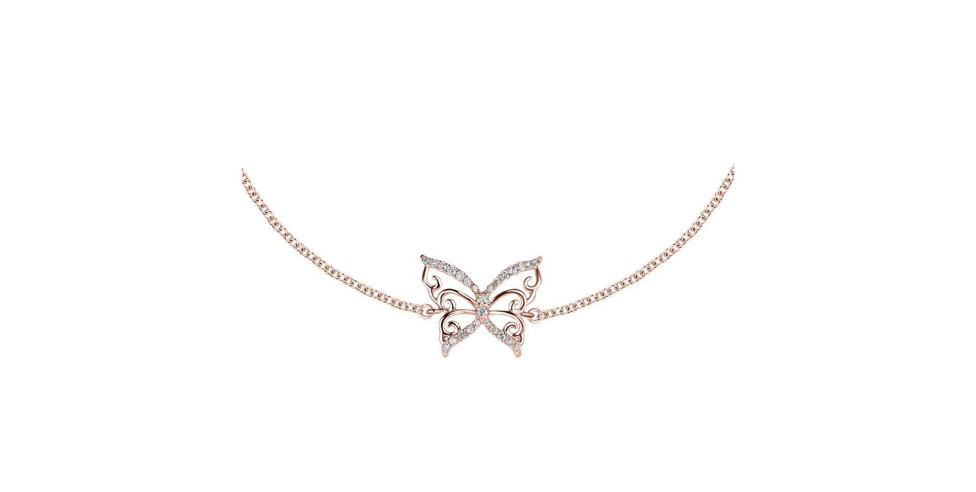 Diamond bracelet Dazzling Butterfly