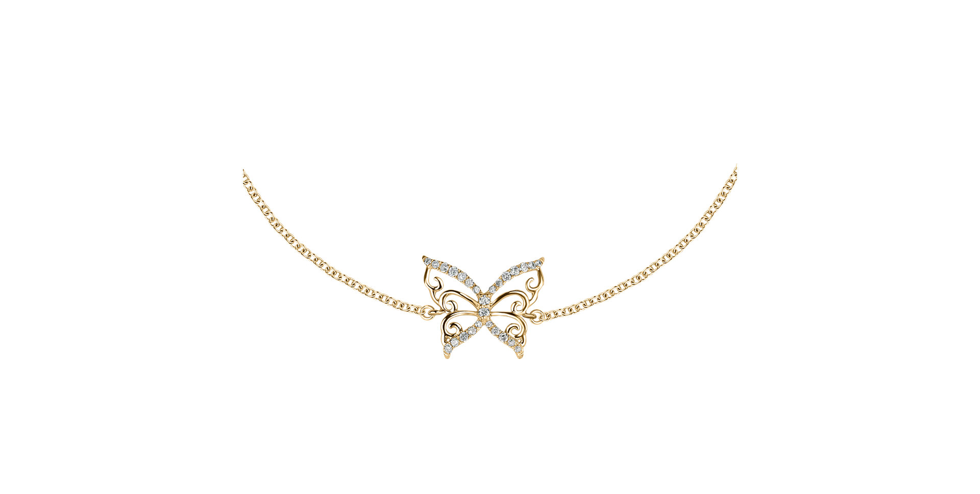 Diamond bracelet Dazzling Butterfly