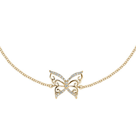 Diamond bracelet Dazzling Butterfly
