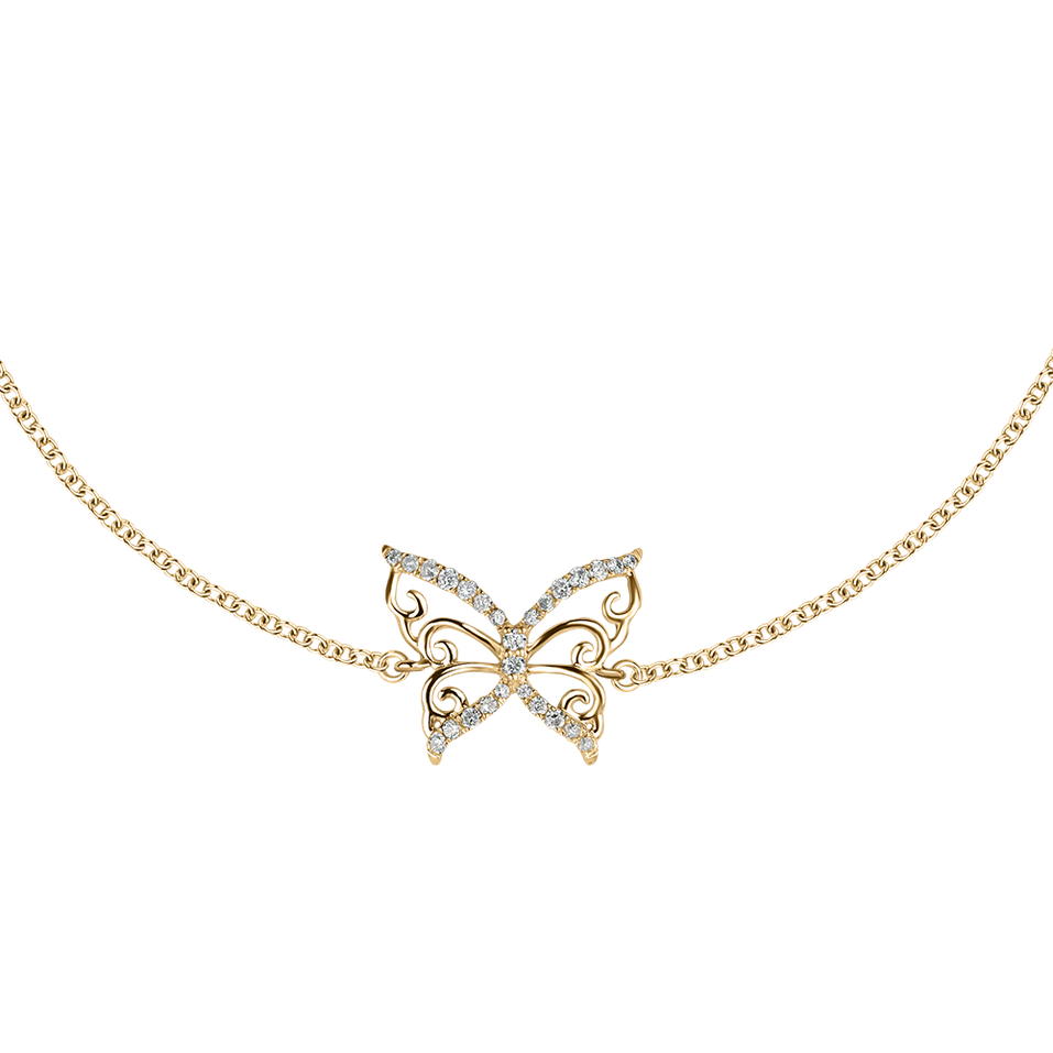 Diamond bracelet Dazzling Butterfly