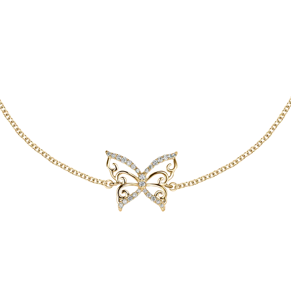 Diamond bracelet Dazzling Butterfly
