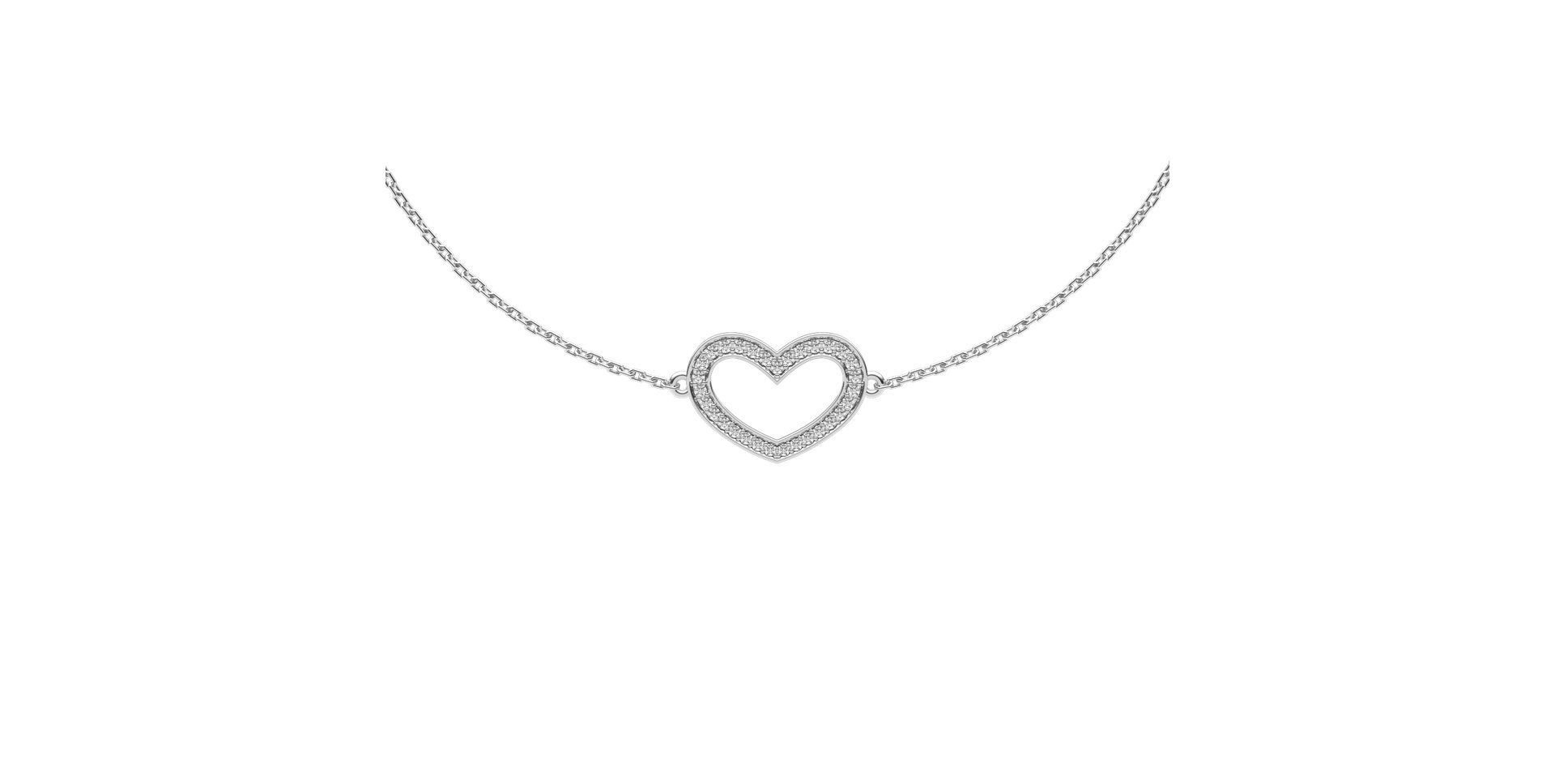 Diamond bracelet Heart