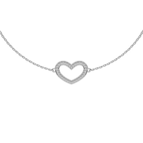 Diamond bracelet Heart