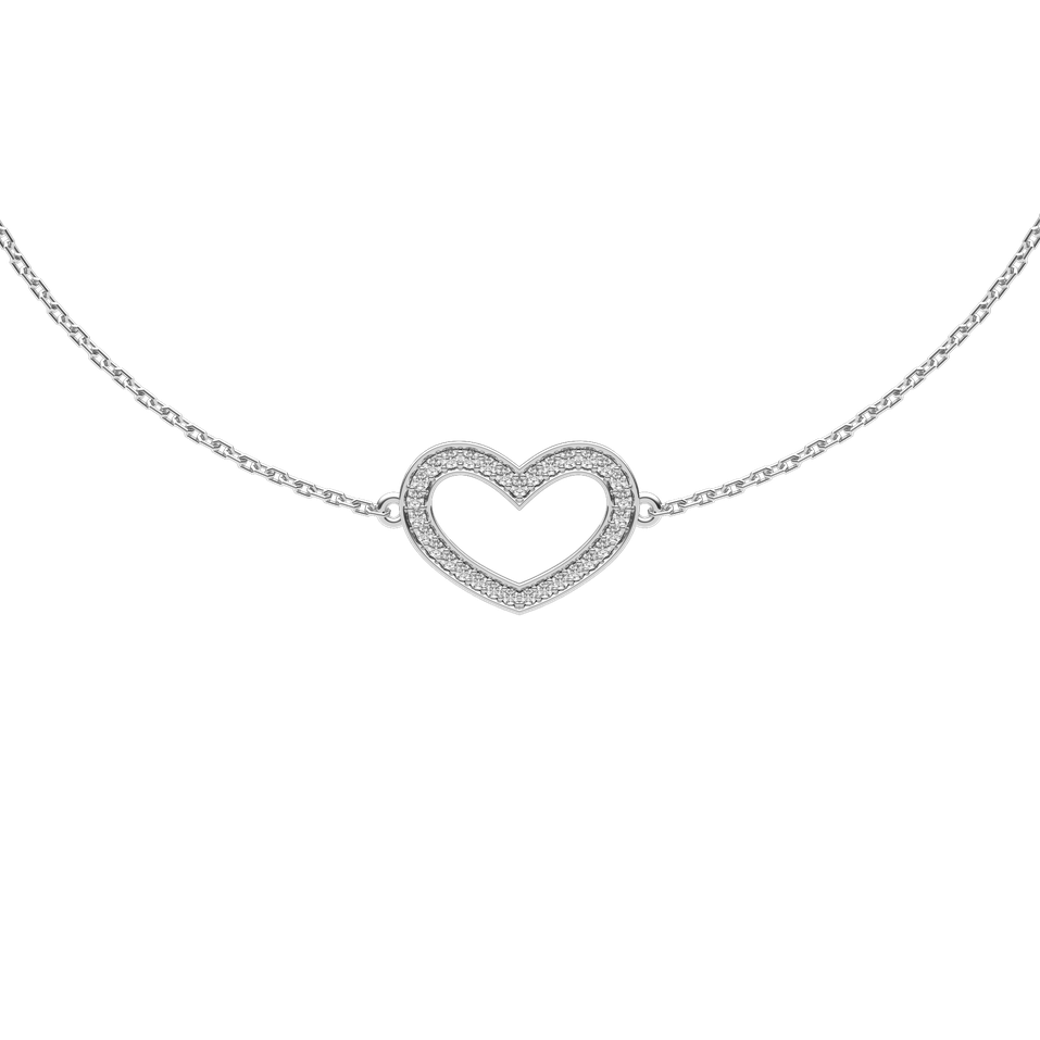 Diamond bracelet Heart