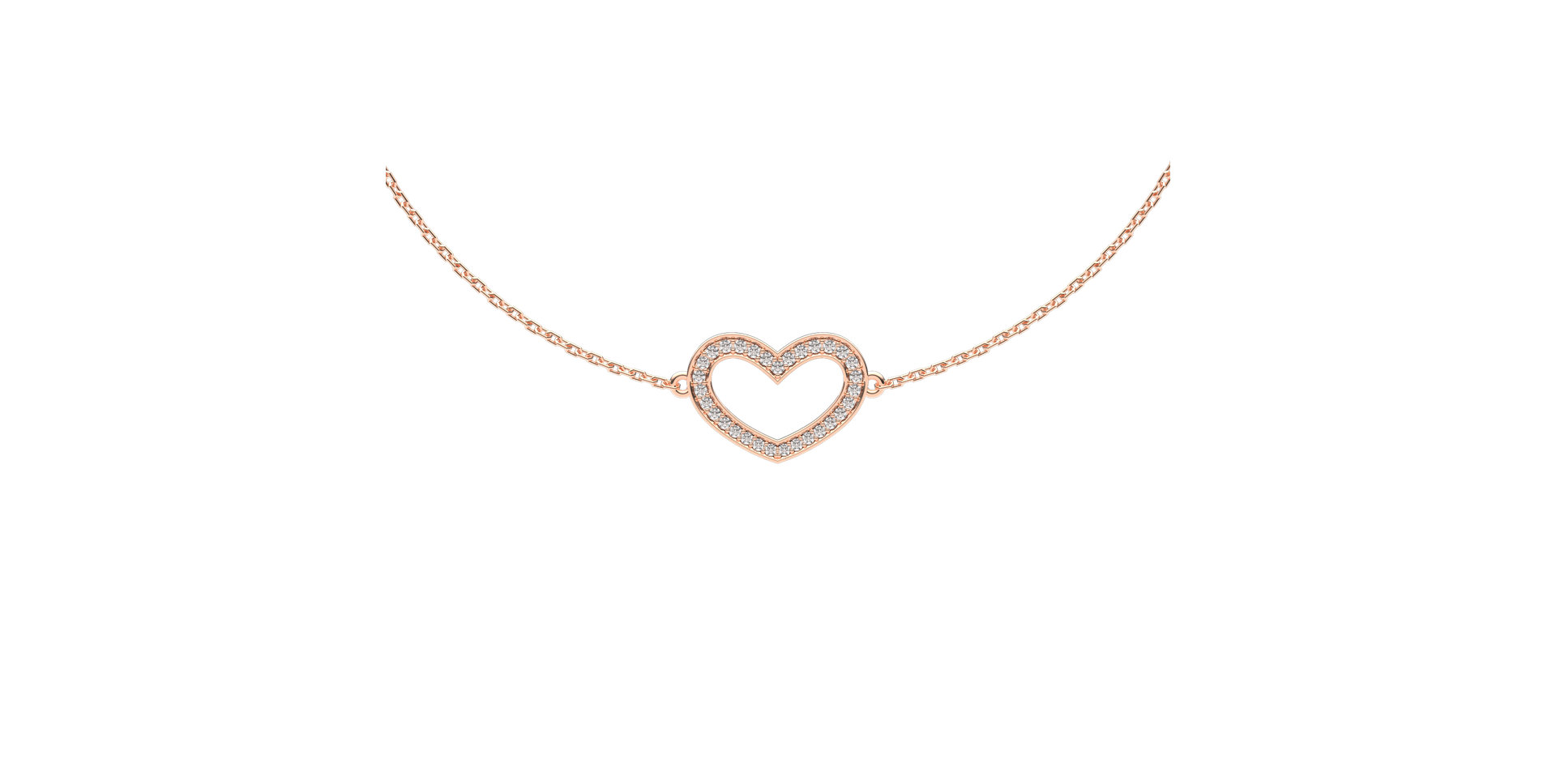 Diamond bracelet Heart