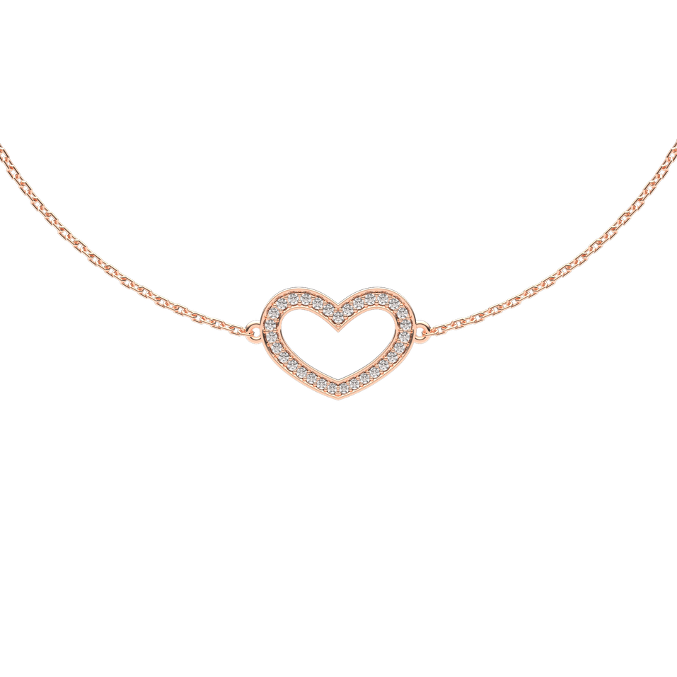 Diamond bracelet Heart