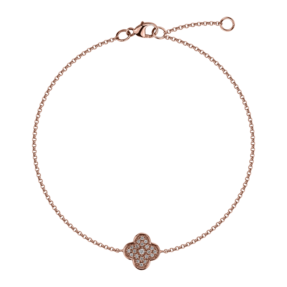 Diamond bracelet Shiny Clover