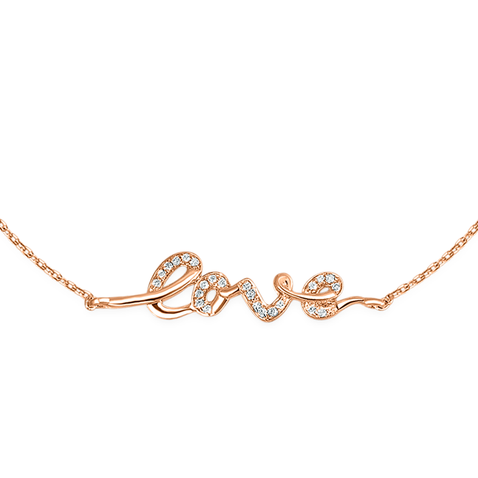 Diamond bracelet Love