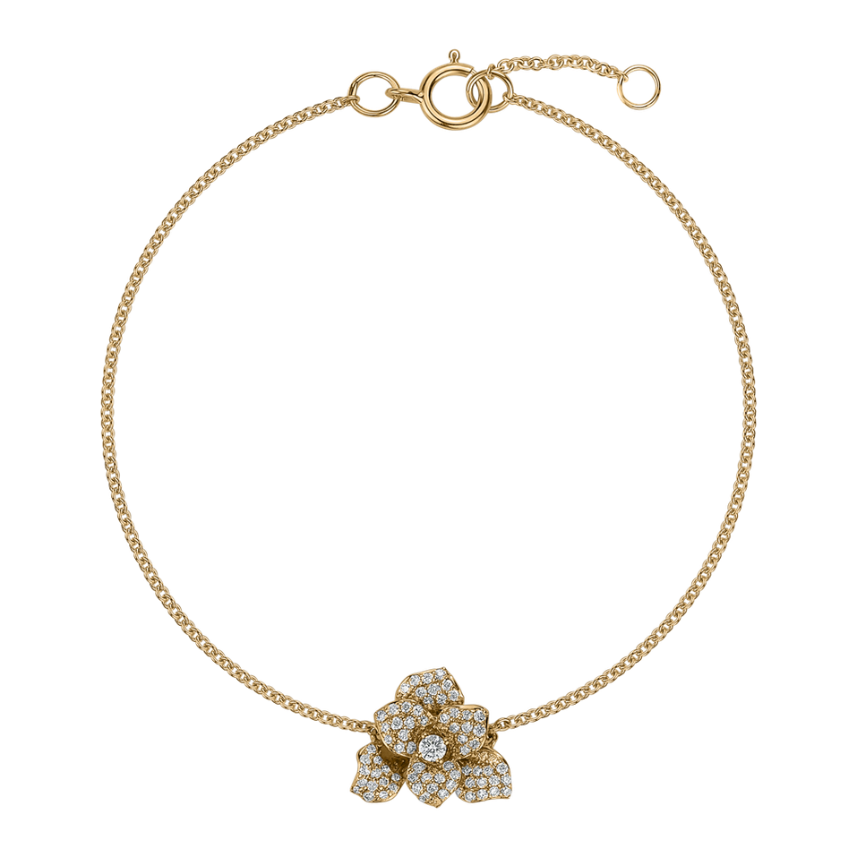 Bracelet with diamonds Flower Empress
