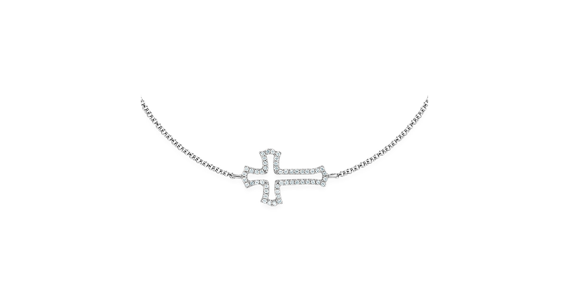 Diamond bracelet Cross