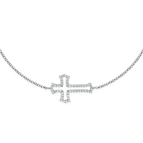 Diamond bracelet Cross