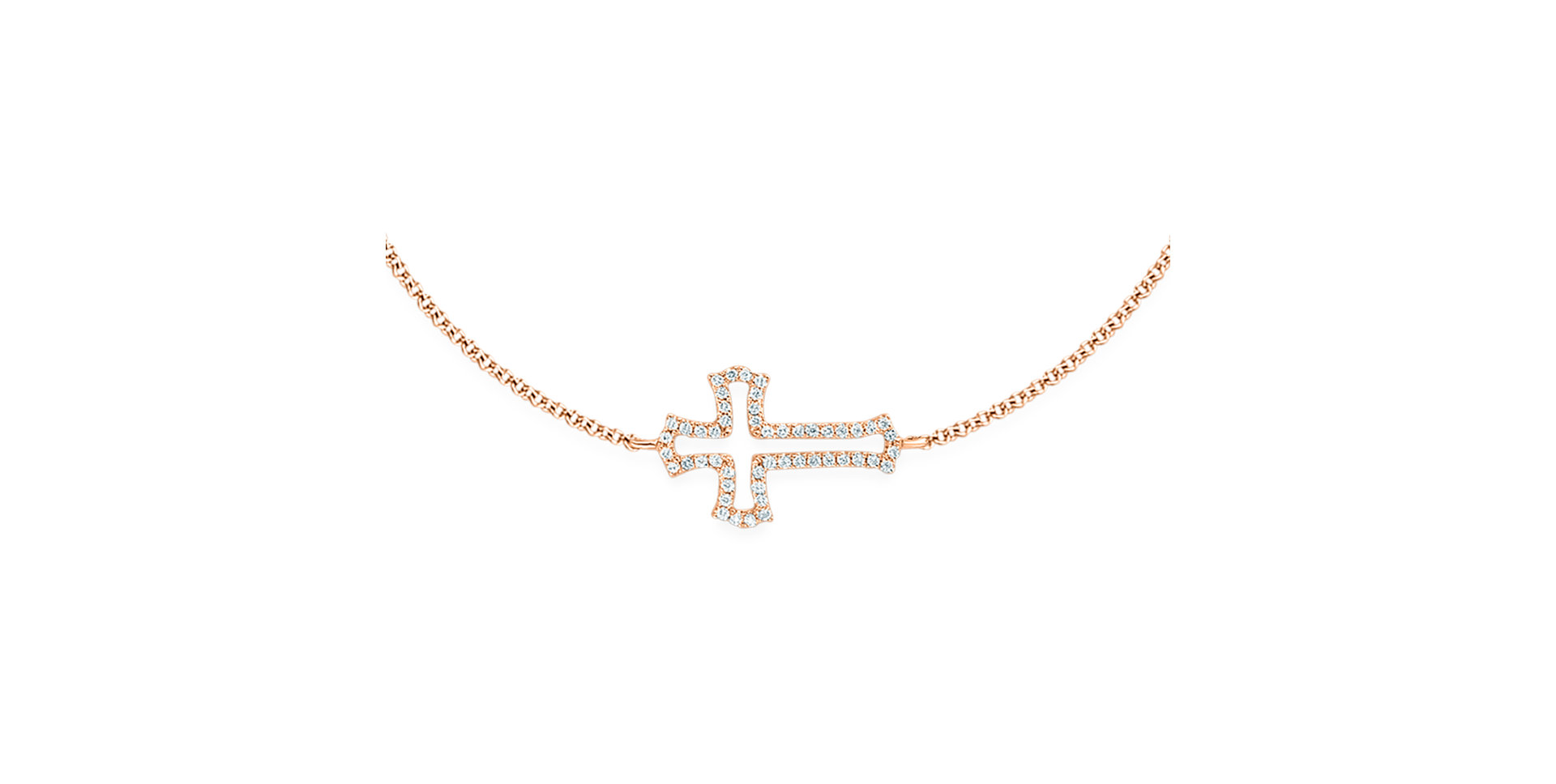 Diamond bracelet Cross