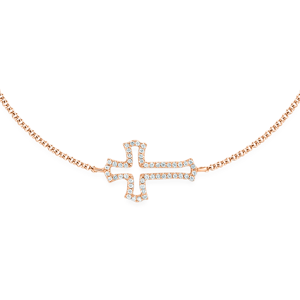 Diamond bracelet Cross