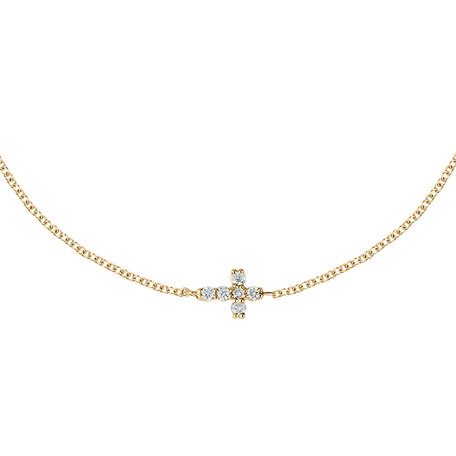 Diamond bracelet Shiny Cross
